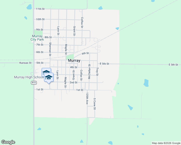 map of restaurants, bars, coffee shops, grocery stores, and more near 311 McClellan Street in Murray