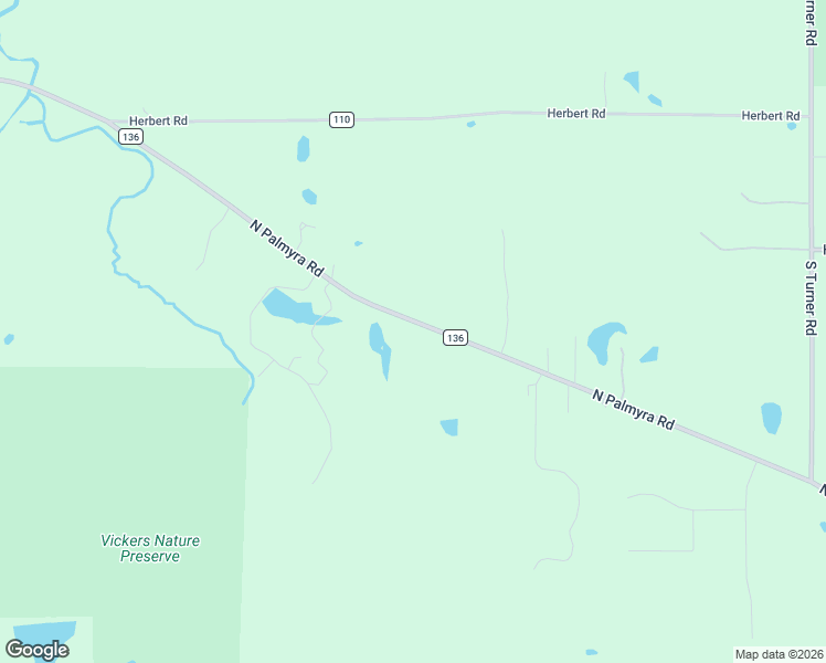 map of restaurants, bars, coffee shops, grocery stores, and more near 8633 North Palmyra Road in Canfield