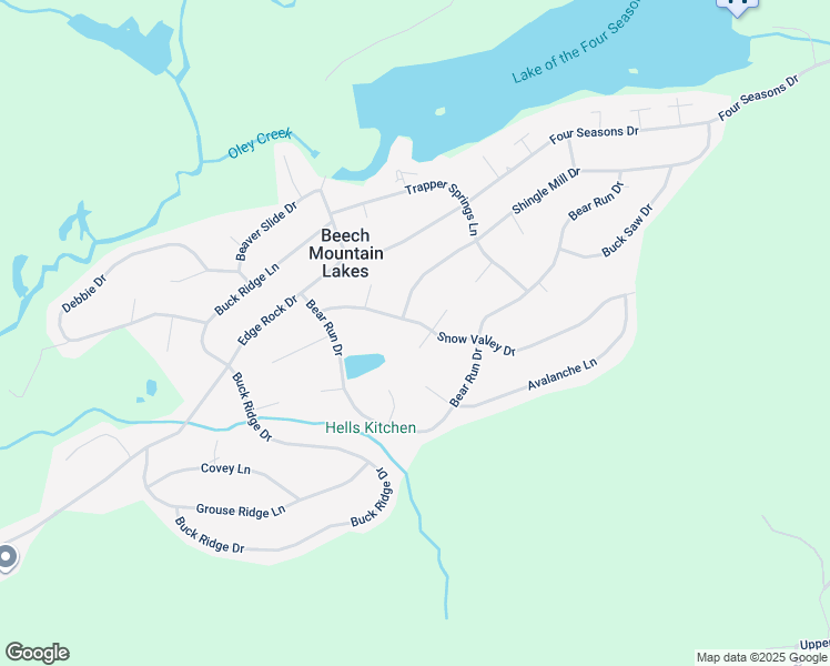 map of restaurants, bars, coffee shops, grocery stores, and more near 231 Snow Valley Drive in Drums