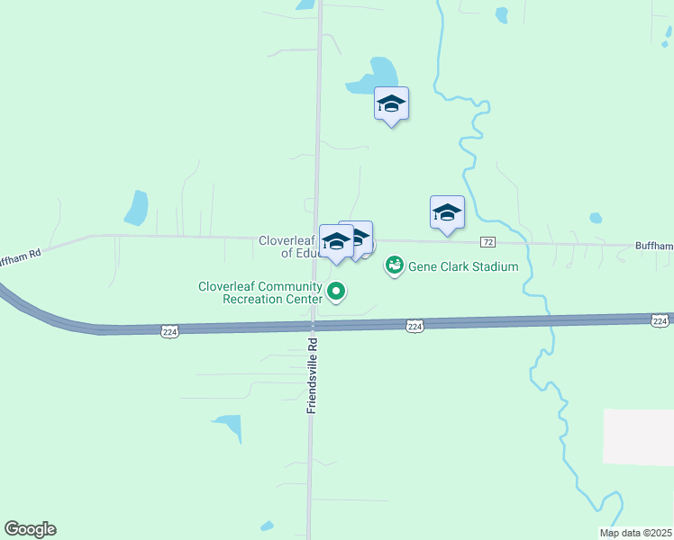 map of restaurants, bars, coffee shops, grocery stores, and more near 8525 Friendsville Road in Lodi