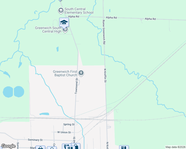 map of restaurants, bars, coffee shops, grocery stores, and more near in Greenwich