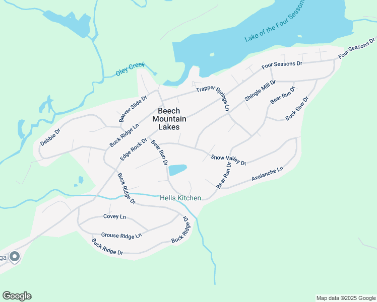 map of restaurants, bars, coffee shops, grocery stores, and more near 223 Snow Valley Drive in Drums