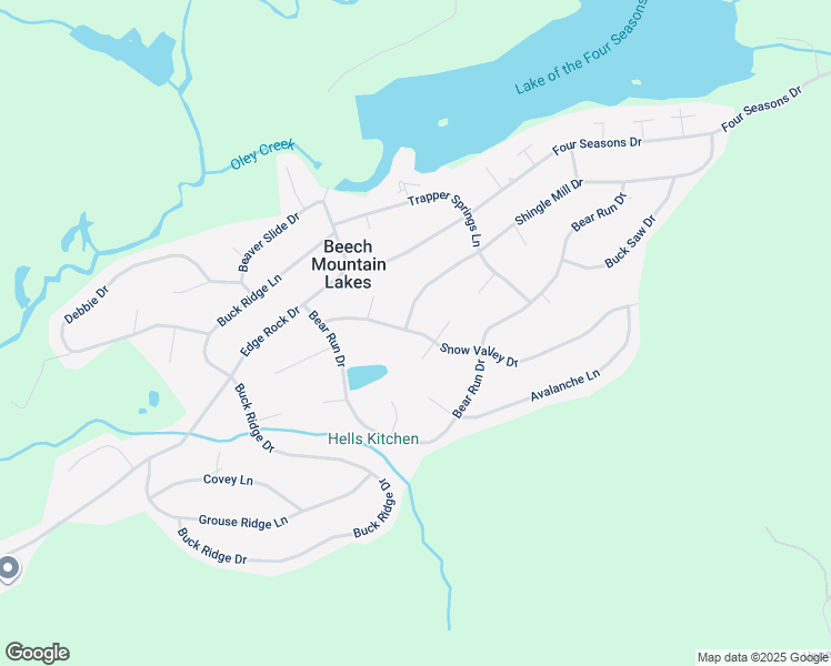 map of restaurants, bars, coffee shops, grocery stores, and more near 231 Snow Valley Drive in Drums