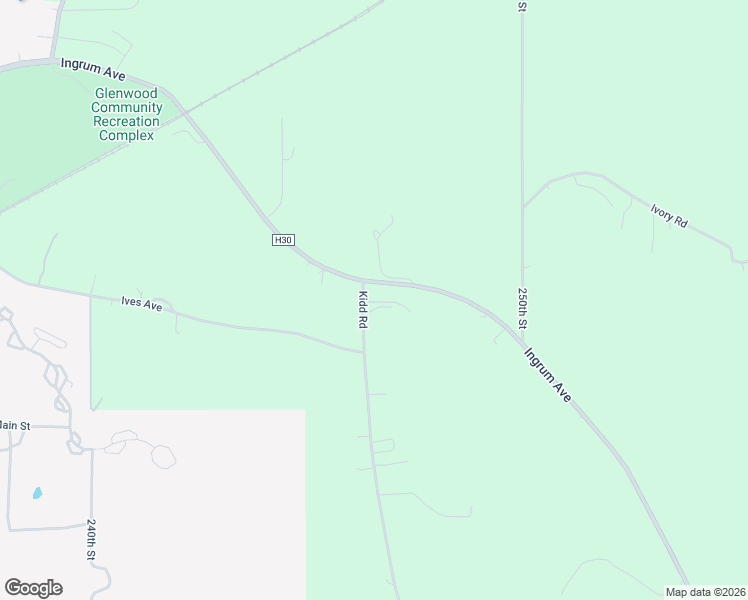 map of restaurants, bars, coffee shops, grocery stores, and more near 24723 Isbell Lane in Glenwood