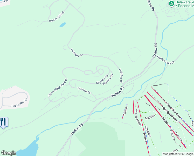 map of restaurants, bars, coffee shops, grocery stores, and more near 161 Shawnee Valley Drive in East Stroudsburg
