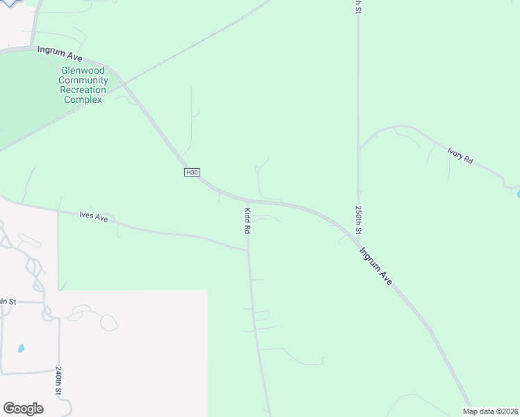 map of restaurants, bars, coffee shops, grocery stores, and more near 24723 Isbell Lane in Glenwood