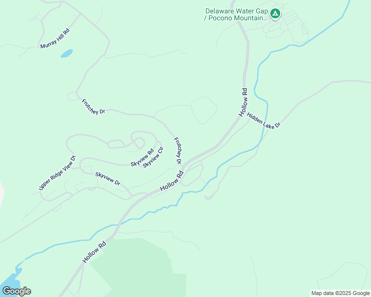 map of restaurants, bars, coffee shops, grocery stores, and more near 124 Frutchey Drive in East Stroudsburg