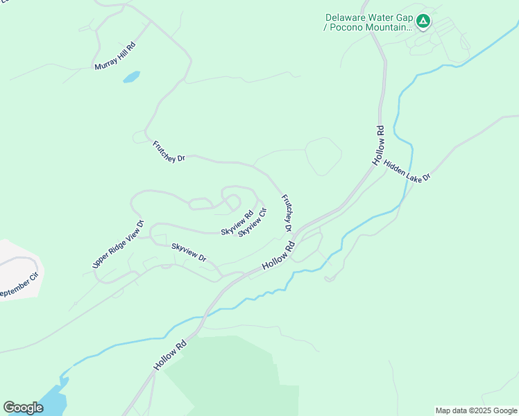 map of restaurants, bars, coffee shops, grocery stores, and more near 41 Skyview Drive in East Stroudsburg
