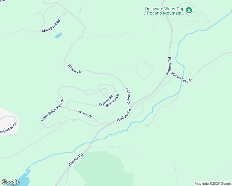 map of restaurants, bars, coffee shops, grocery stores, and more near 40C Skyview Drive in East Stroudsburg