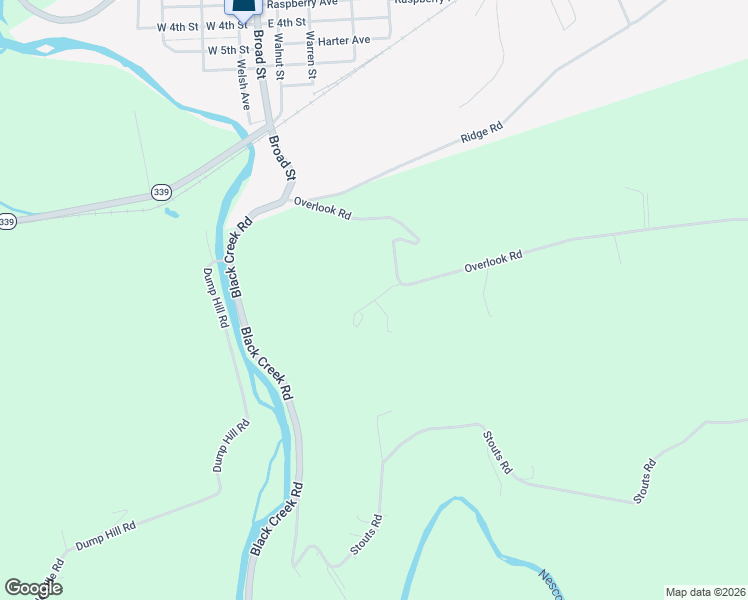 map of restaurants, bars, coffee shops, grocery stores, and more near Wagon Wheel Lane in Luzerne County
