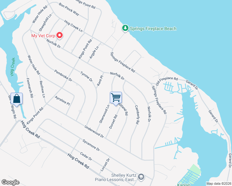 map of restaurants, bars, coffee shops, grocery stores, and more near 81 Rutland Road in East Hampton