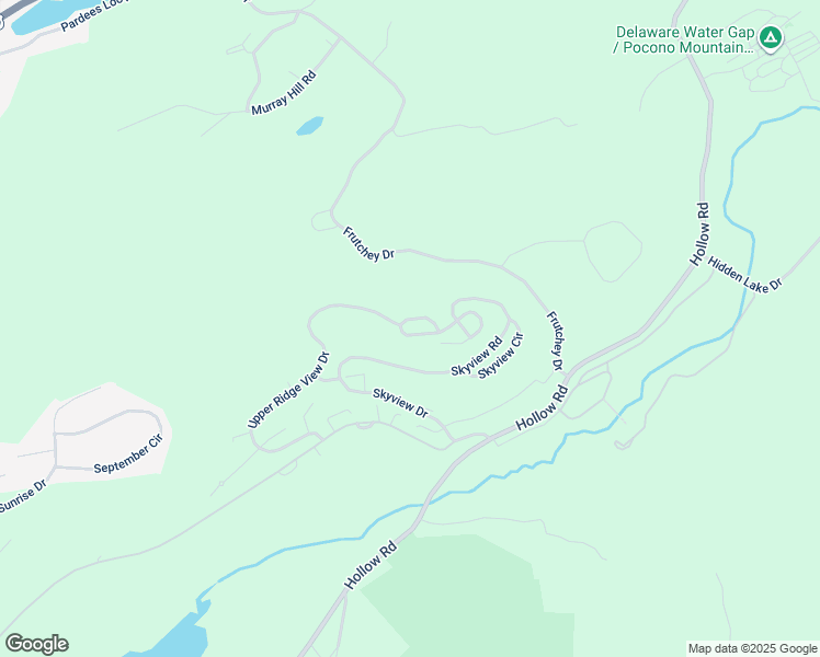 map of restaurants, bars, coffee shops, grocery stores, and more near 63 Lower Ridgeview Circle in East Stroudsburg
