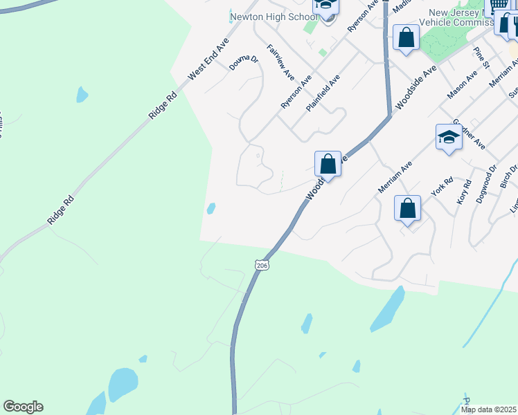 map of restaurants, bars, coffee shops, grocery stores, and more near 200 Bristol Glen Drive in Newton