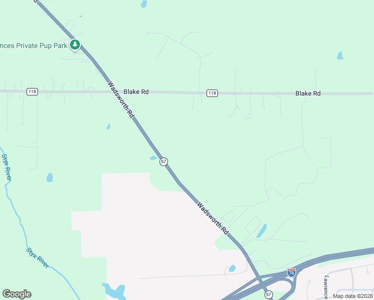 map of restaurants, bars, coffee shops, grocery stores, and more near 8499 Wadsworth Road in Wadsworth
