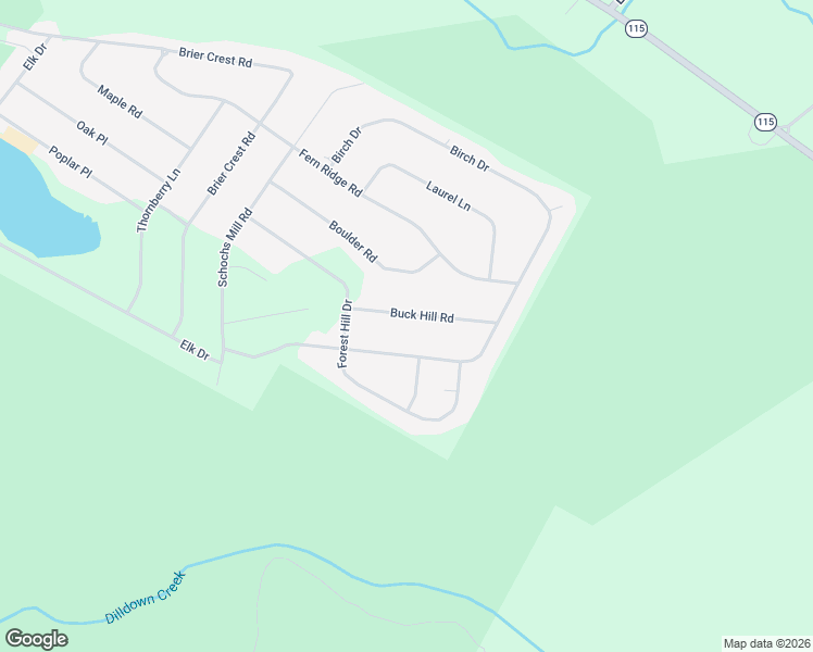 map of restaurants, bars, coffee shops, grocery stores, and more near 41-43 Birch Drive in Albrightsville