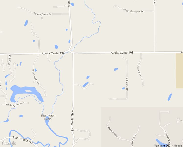 map of restaurants, bars, coffee shops, grocery stores, and more near 4429 W Hamilton Road South in Fort Wayne