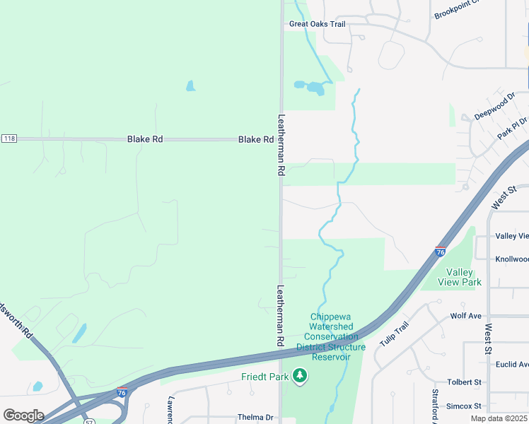 map of restaurants, bars, coffee shops, grocery stores, and more near 8508 Leatherman Road in Wadsworth
