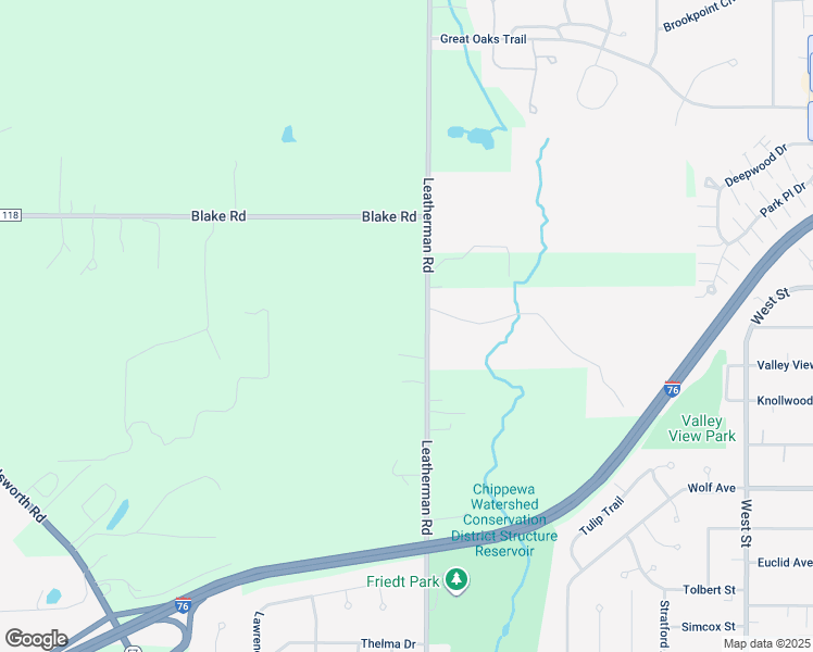 map of restaurants, bars, coffee shops, grocery stores, and more near 8508 Leatherman Road in Wadsworth