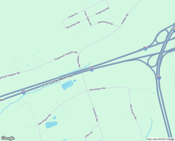map of restaurants, bars, coffee shops, grocery stores, and more near Z. H. Confair Memorial Highway in Drums