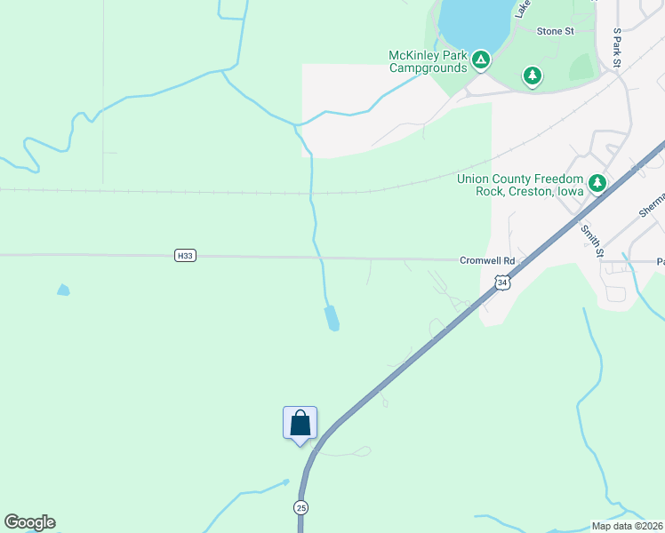 map of restaurants, bars, coffee shops, grocery stores, and more near in Creston