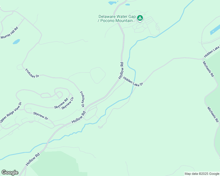 map of restaurants, bars, coffee shops, grocery stores, and more near 324 Hollow Road in East Stroudsburg