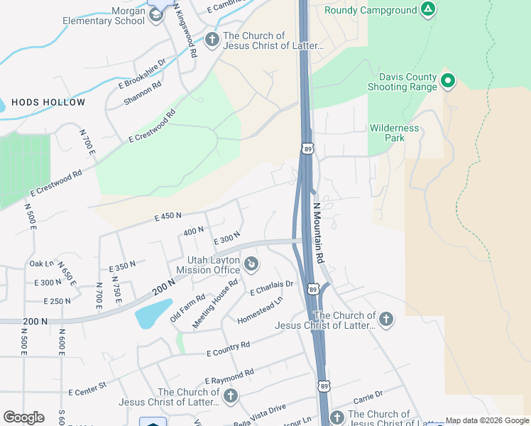 map of restaurants, bars, coffee shops, grocery stores, and more near 473 North Hampton Court in Kaysville