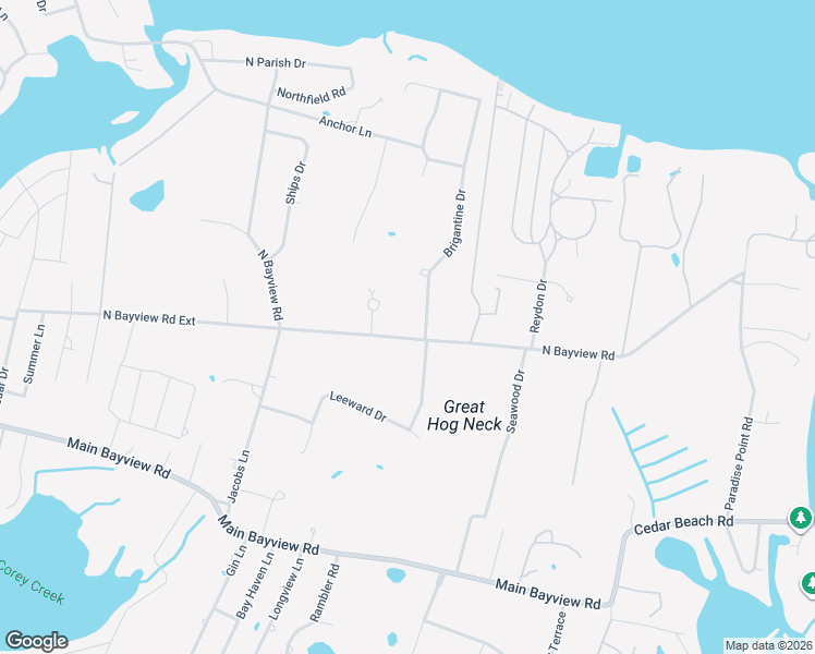 map of restaurants, bars, coffee shops, grocery stores, and more near 80 Deer Run in Southold