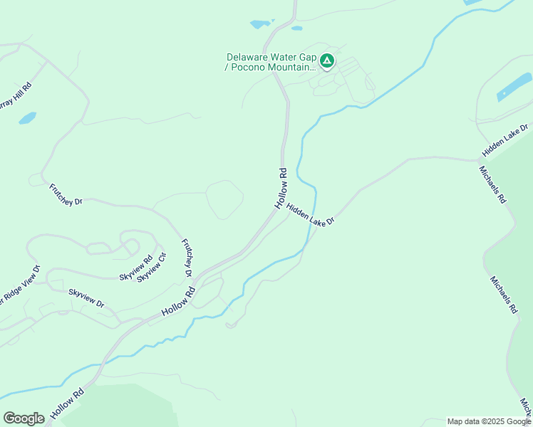 map of restaurants, bars, coffee shops, grocery stores, and more near 312 Hollow Road in East Stroudsburg