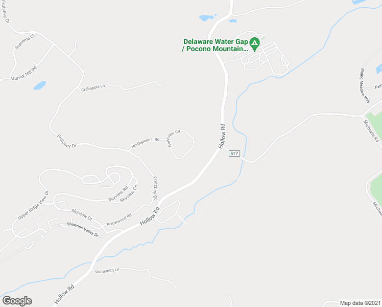 map of restaurants, bars, coffee shops, grocery stores, and more near 294 Northslope II Road in East Stroudsburg
