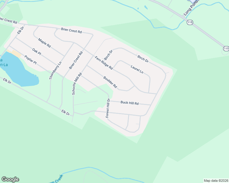 map of restaurants, bars, coffee shops, grocery stores, and more near 60-69 Buck Hill Road in Blakeslee