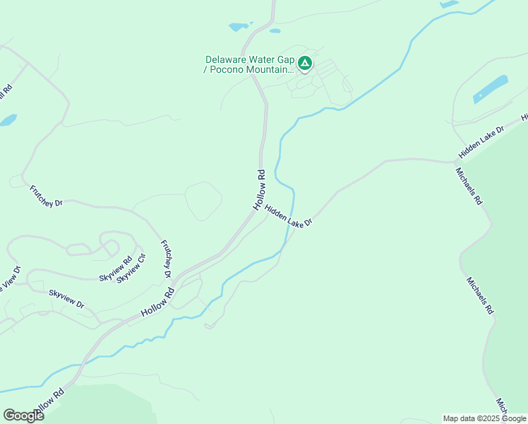 map of restaurants, bars, coffee shops, grocery stores, and more near 108 Hidden Lake Drive in East Stroudsburg