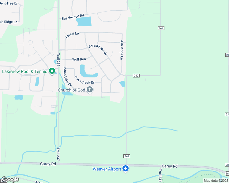 map of restaurants, bars, coffee shops, grocery stores, and more near 8395 Ash Ridge Lane in Findlay