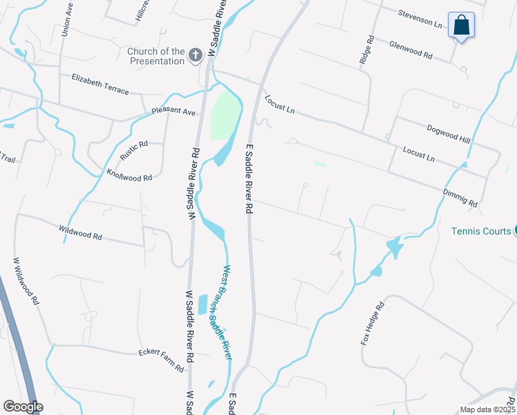 map of restaurants, bars, coffee shops, grocery stores, and more near 246 East Saddle River Road in Saddle River