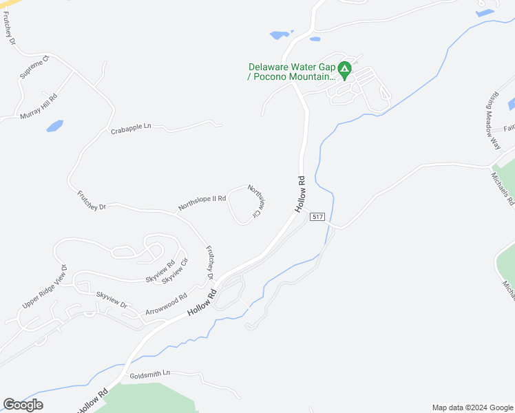 map of restaurants, bars, coffee shops, grocery stores, and more near 152 Northslope II Road in East Stroudsburg