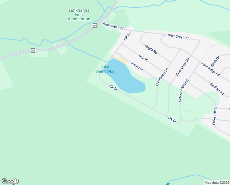 map of restaurants, bars, coffee shops, grocery stores, and more near 220 Elk Drive in Blakeslee