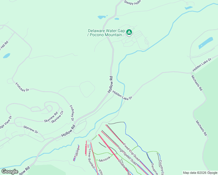 map of restaurants, bars, coffee shops, grocery stores, and more near 101-183 Hollow Rd in East Stroudsburg