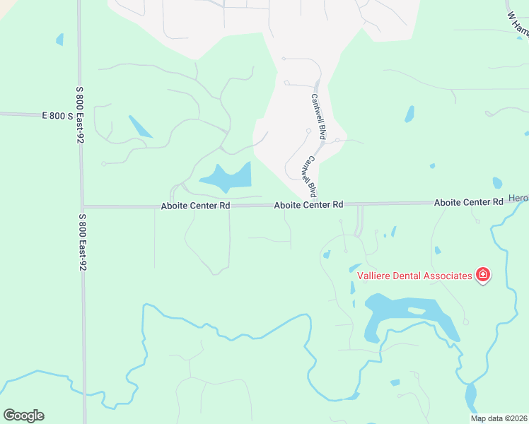 map of restaurants, bars, coffee shops, grocery stores, and more near 4302 Whispering Creek Trail in Fort Wayne