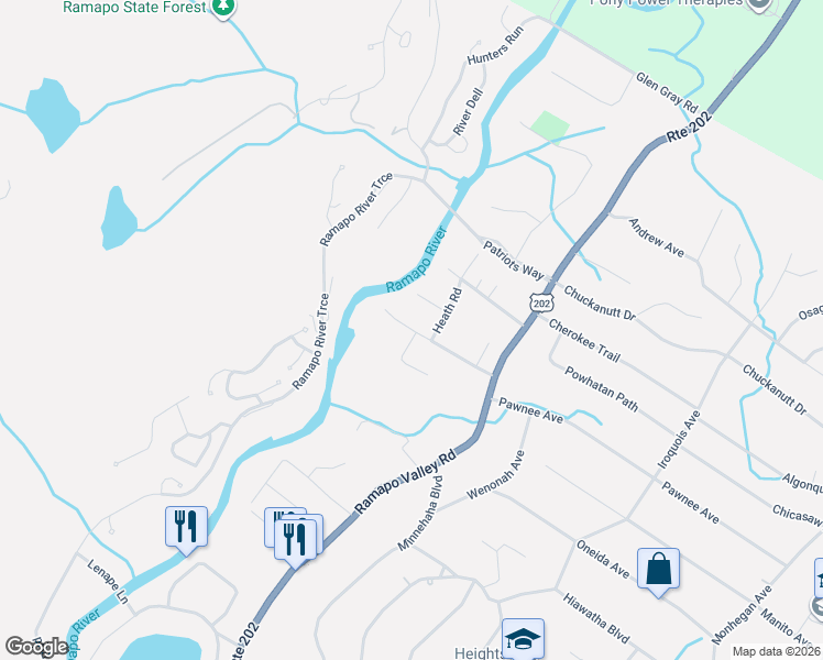 map of restaurants, bars, coffee shops, grocery stores, and more near 49 Saratoga Drive in Oakland