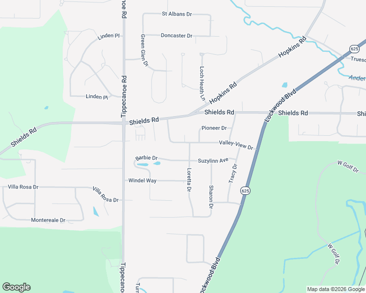 map of restaurants, bars, coffee shops, grocery stores, and more near 1313 Valley-View Drive in Youngstown