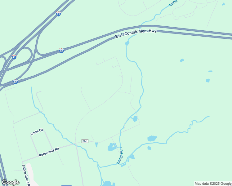 map of restaurants, bars, coffee shops, grocery stores, and more near Trolley Bed Road in Drums