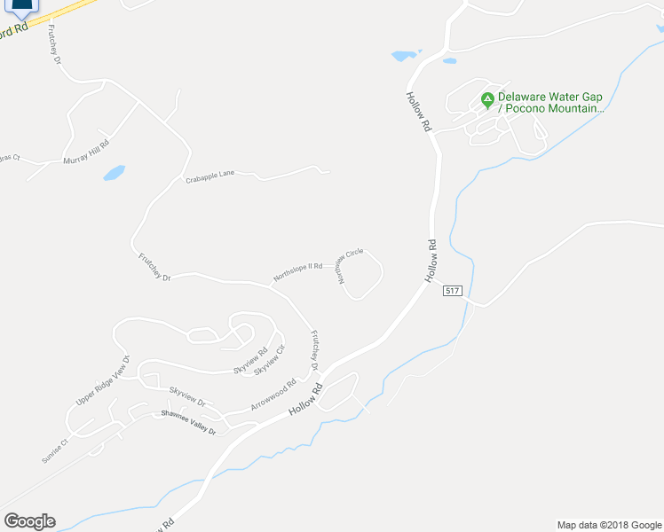 map of restaurants, bars, coffee shops, grocery stores, and more near Northslope II in East Stroudsburg