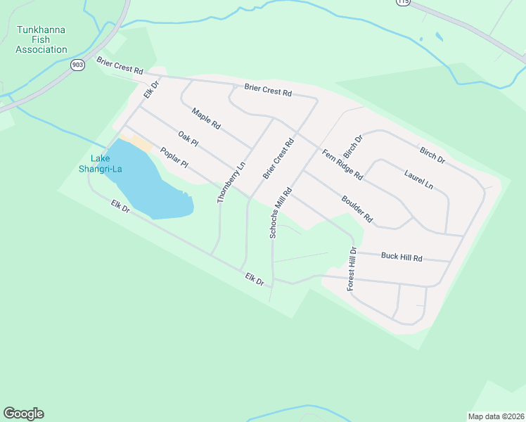 map of restaurants, bars, coffee shops, grocery stores, and more near 165 Schochs Mill Road in Blakeslee