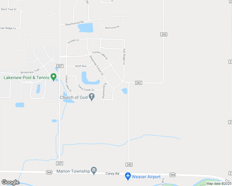 map of restaurants, bars, coffee shops, grocery stores, and more near 8395 Ash Ridge Lane in Findlay