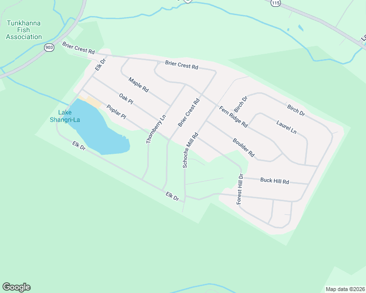 map of restaurants, bars, coffee shops, grocery stores, and more near 165 Schochs Mill Road in Blakeslee