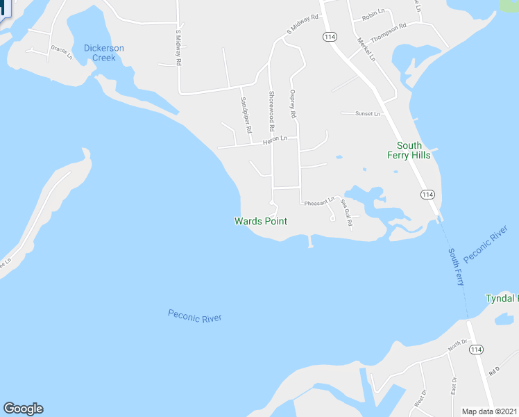 map of restaurants, bars, coffee shops, grocery stores, and more near 3 Shorewood Court in Shelter Island