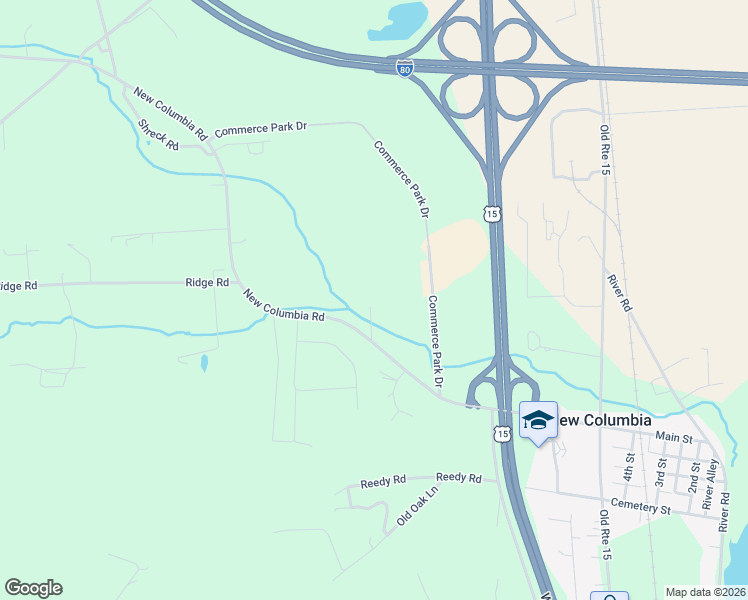 map of restaurants, bars, coffee shops, grocery stores, and more near 1064 New Columbia Road in New Columbia