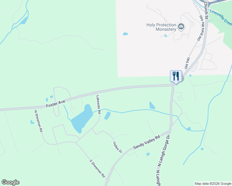 map of restaurants, bars, coffee shops, grocery stores, and more near 1219 Foster Avenue in White Haven