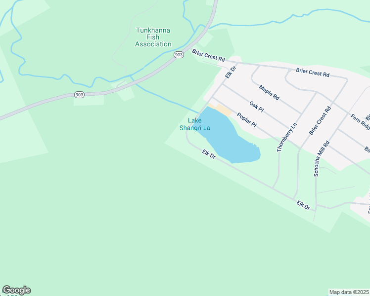 map of restaurants, bars, coffee shops, grocery stores, and more near 196 Elk Drive in Blakeslee