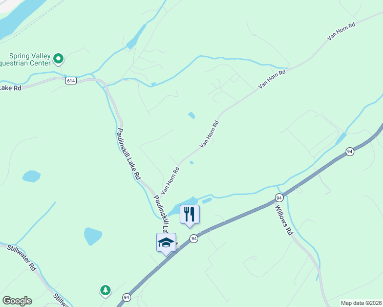 map of restaurants, bars, coffee shops, grocery stores, and more near 78 Van Horn Road in Newton