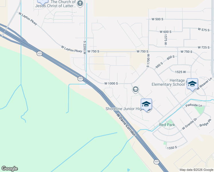 map of restaurants, bars, coffee shops, grocery stores, and more near 2028 West Grace Way in Layton